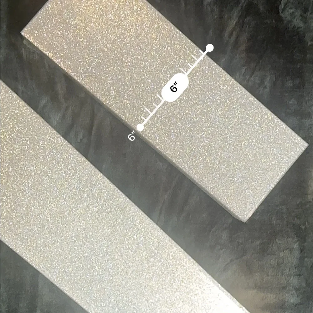 Sparkling gold wall shelves